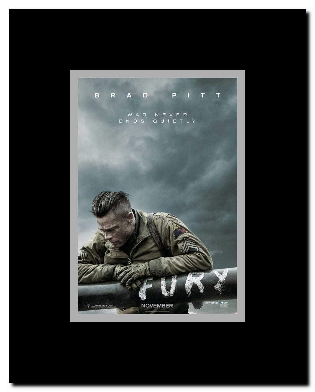 Fury Framed Movie Poster