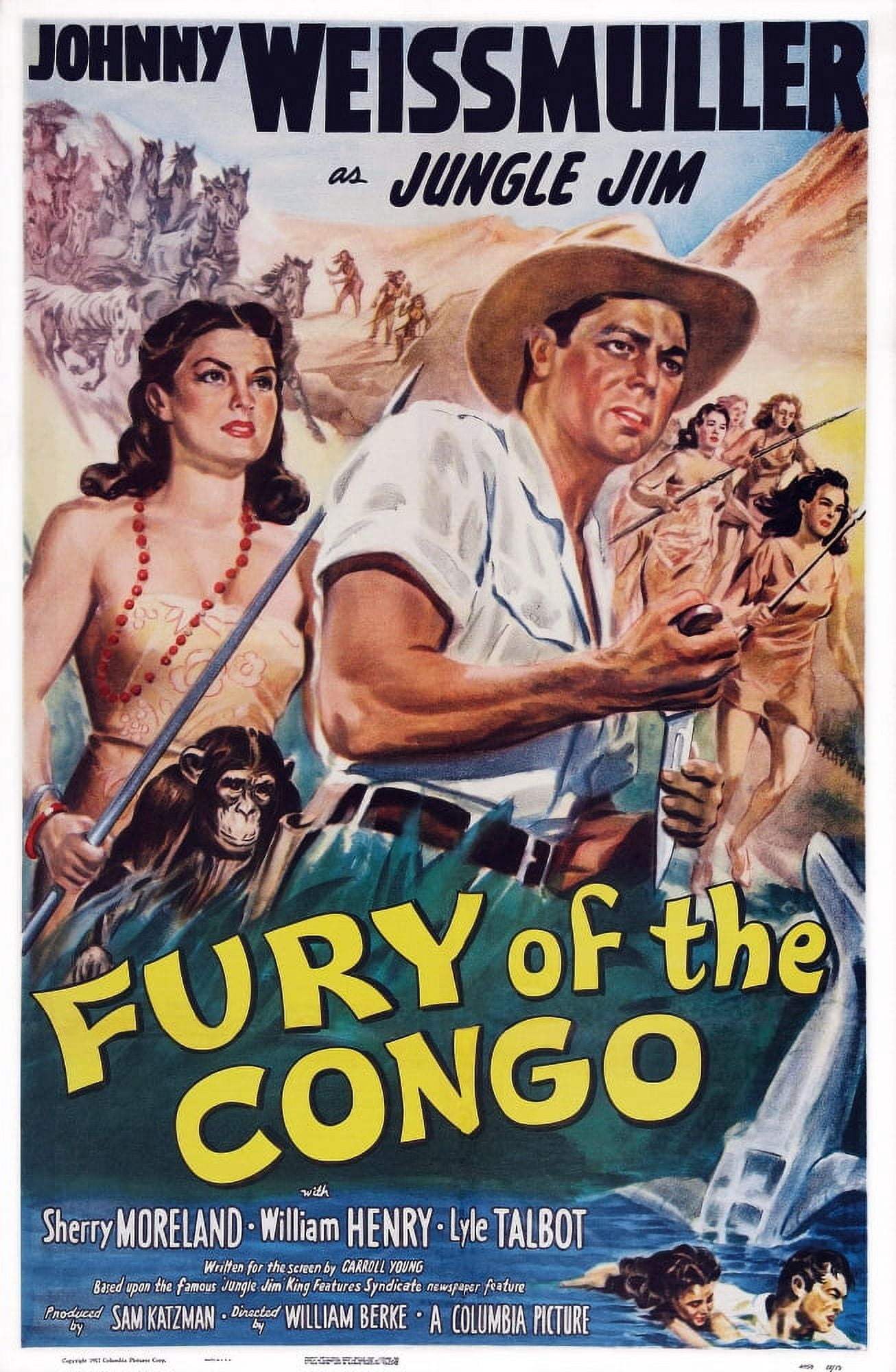 Fury Of The Congo U Canvas Art -  (11 x 17)