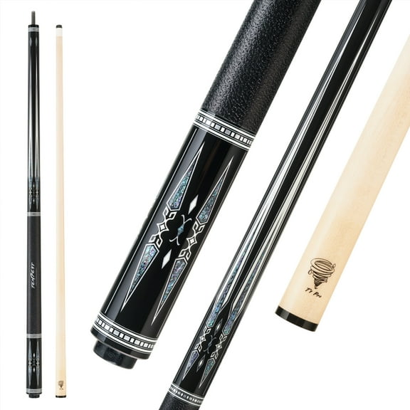 Fury Pool Cue Maple Shaft Leather Grip 3/8 * 10 Joint XTC Ferrule 12.5mm Tiger Tip 58'' 1/2 Split Pool Cue Stick Billiards