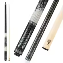 Fury Pool Cue Maple Shaft Leather Grip 3/8 * 10 Joint XTC Ferrule 12.5mm Tiger Tip 58'' 1/2 Split Pool Cue Stick Billiards