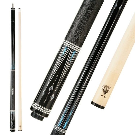 Fury Pool Cue Maple Shaft Leather Grip 3/8 * 10 Joint XTC Ferrule 12.5mm Tiger Tip 58'' 1/2 Split Pool Cue Stick Billiards