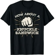 Fury Unleashed: XL Knockout Style Tee for Sandwich Fist Fight Enthusiasts