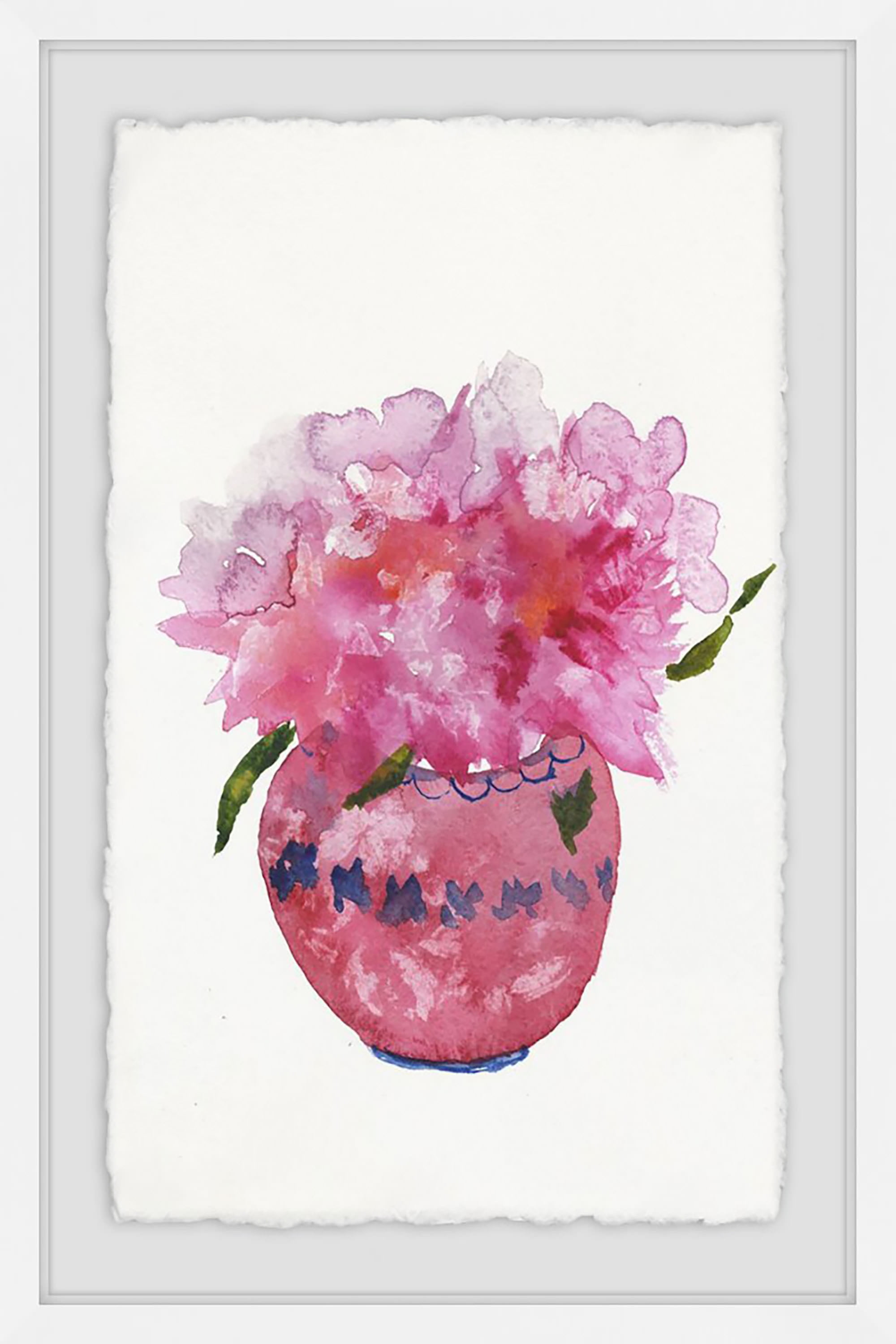 Fuschia Bombshell Framed Painting Print