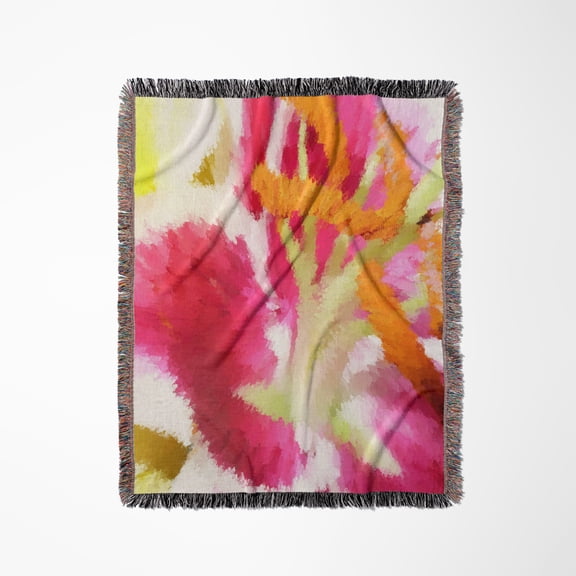 Fuschia Reaction, Woven Blanket