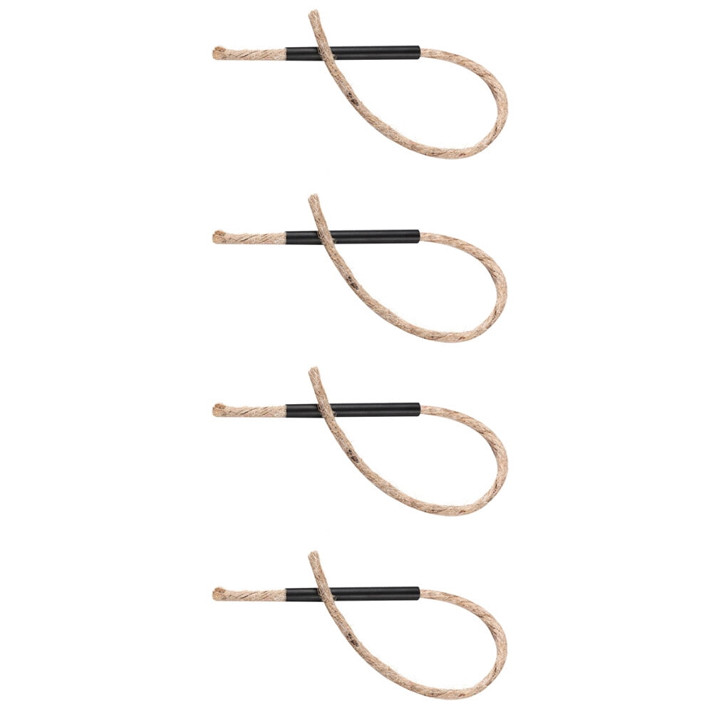 Fuse 4 Sets Camping Flammable Cords Fire Starter Wick Lighter Lifesaving Rope Aluminum Alloy