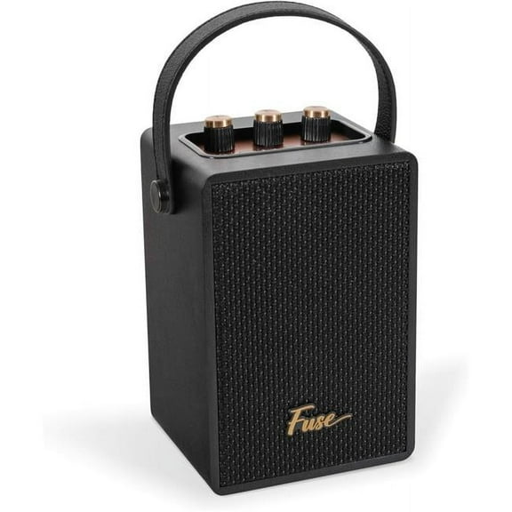 Fuse Audio Rad-Andle-Bk Andle Vintage Retro Bluetooth Speaker with Vegan Leather Handle - Black