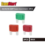 EverStart Maxi High-Power Fuse Assortment, UL Listed, Auto, Marine, and Electronic Applications, 3 Pieces