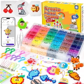 Fuse Bead Craft Kit With Patterns Design Tool For DIY Handmade Gifts