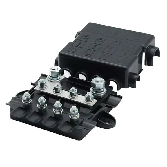 Fuse Box 5 Way HEAVY DUTY Power Distribution Fuse Box Block FOR Mega FOR Midi 12V & 24V For Car Automotive Boat
