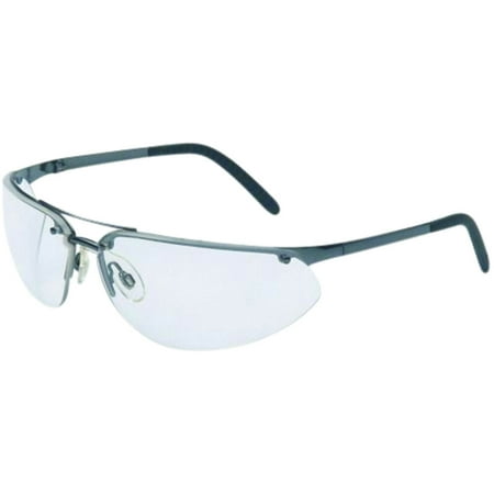 Sperian Fuse(R) Metal Safety Glasses With Gunmetal Frame, Clear Polycarbonate Anti-Scratch Hard Coat Lens And Break-Away Neck Cord