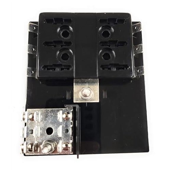 Fuse Holder BLC-106-G OPTIFUSE (1 Unit) Holds 6 FUSES ATC AUTO Type Unit Also HAS Ground Common Area for Vehicles/Boats That Don't Have Chassis Ground 3.75 X 3.25 X .8 INCH Height NO Cover
