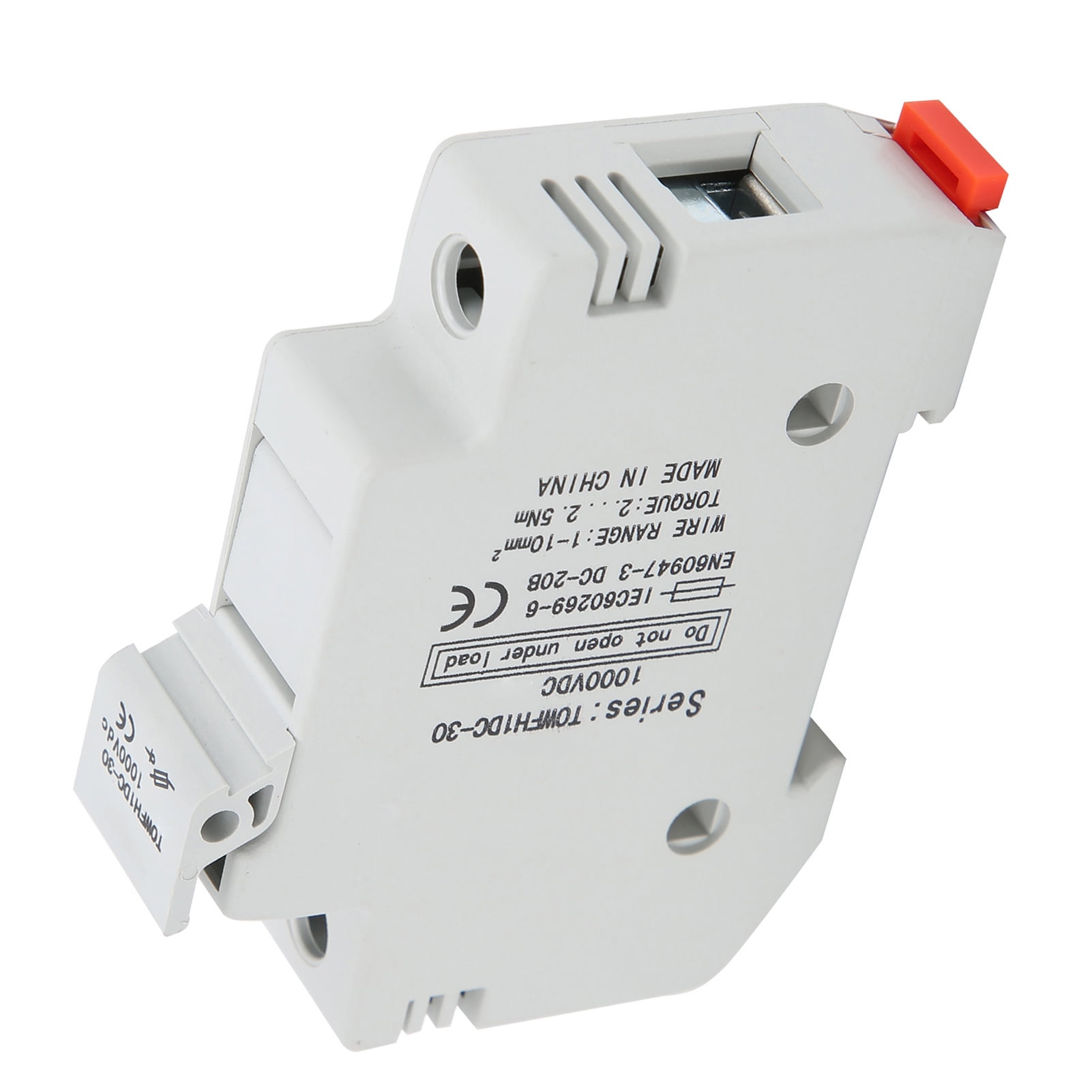 Fuse Holder Base Single Pole DIN Rail Mount Fuse Holder Base