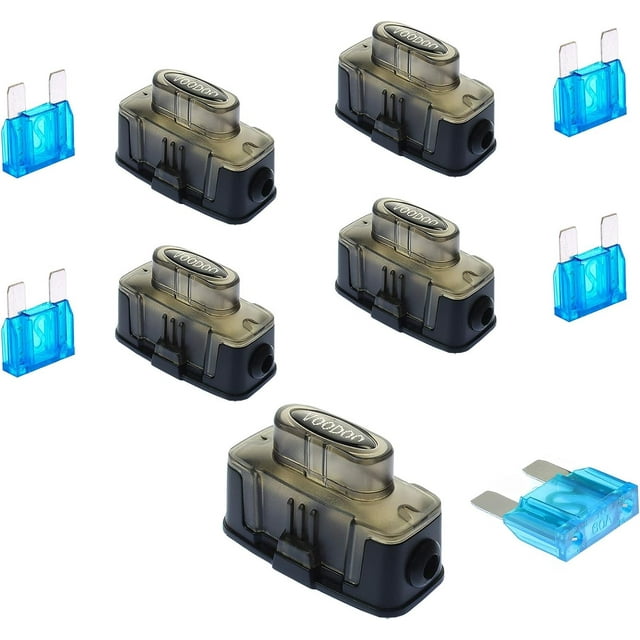 Fuse Holder Fuseholder 4 6 8 Gauge Inline 60 Amp (5 Pack)