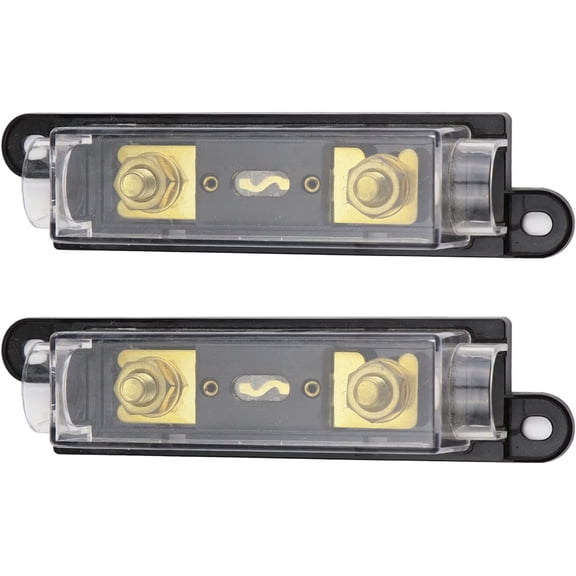 Fuse Holder Kit - 2pcs Fuse Distribution Block with Protective Cover & 2pcs 150A AMP ANL Inline Fuses - Car Boat Audio Stereo Amplifier Alarm Circuit Protection