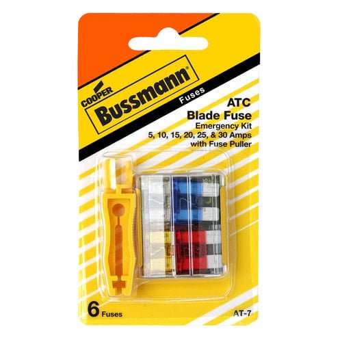 Bussmann AT7 ATC Blade Fuse Kit with Fuse Puller