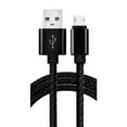 thumbnail image 1 of Fuse Micro USB Charging and Data Syncing Cable 6 Foot, Black, 1 of 3