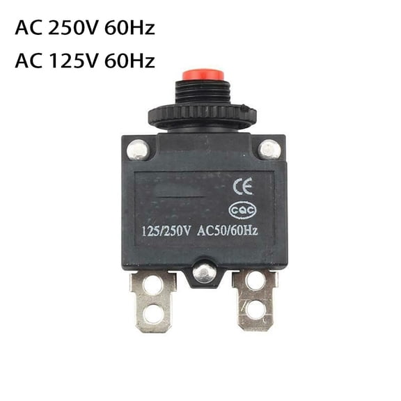 Fuse Protector Switch Electrical Testing 10A 10X Amp Button Fuse Ht-01-A Wp-01 Overload Reset Thermal Industry Smile Home