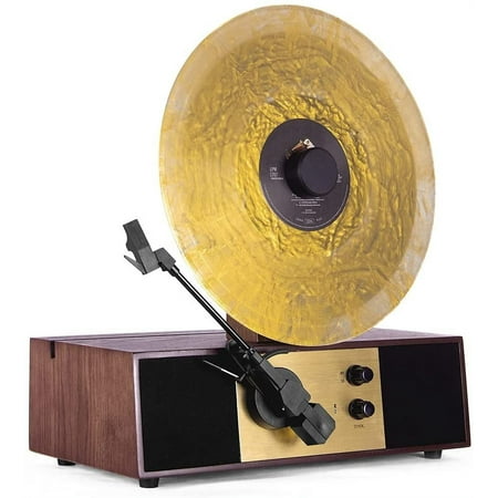 Fuse Rec Vertical Mid-Century Style Vinyl Audio System w/ Audio Technica AT3600L