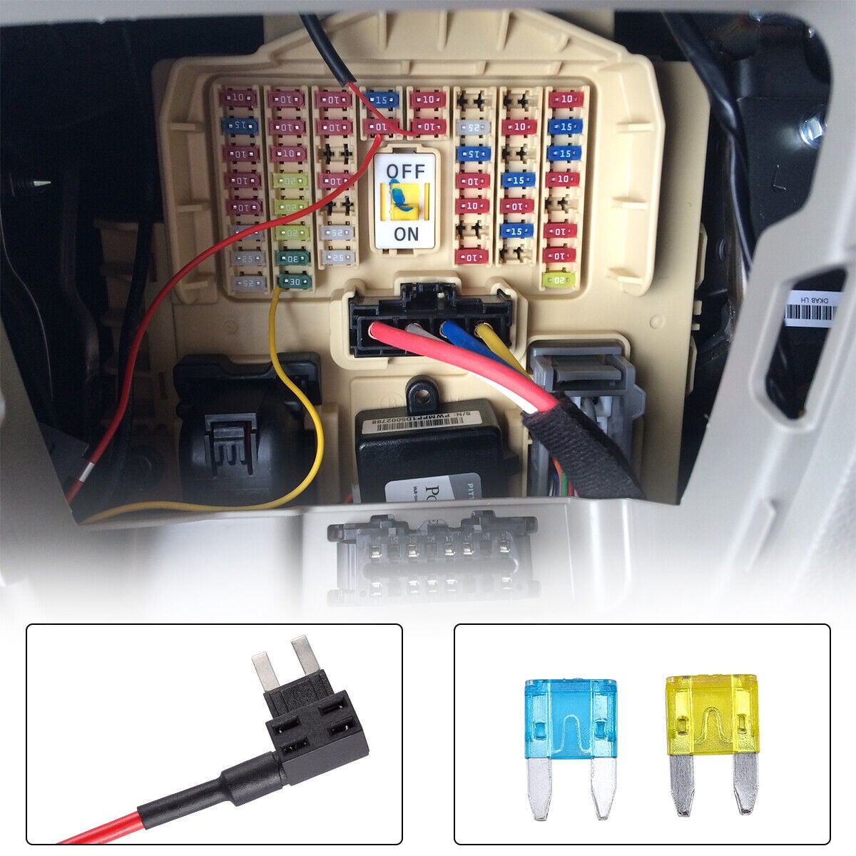 Fuse TAP Adapter Kit 12V 15 Amp 20Amp Car Addacircuit Mini ATM APM