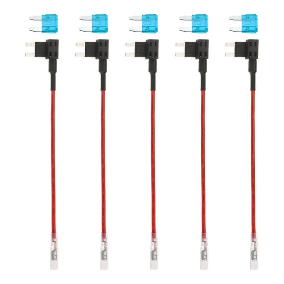 Fuse Tap 24V 12V Car Add A Circuit Fuse Tap Adapter with 15A Mini Fuses, 5pcs