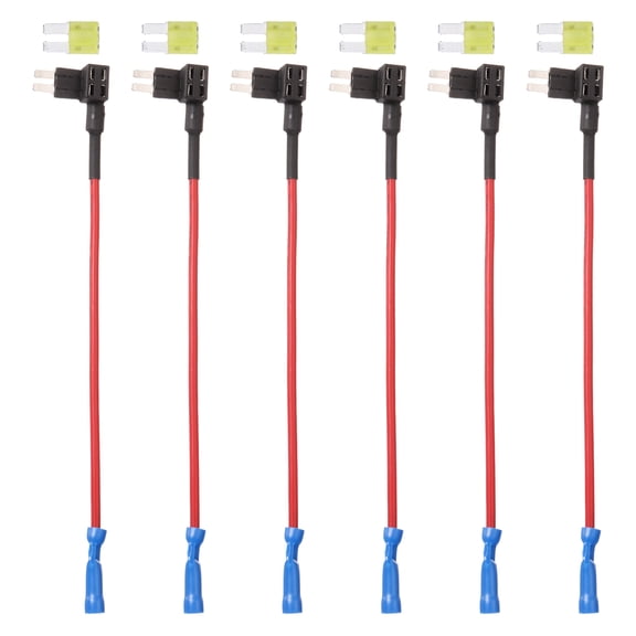 Fuse Tap 24V 12V Car Add A Circuit Fuse Tap Adapter with 20A M2 Fuses, 6pcs