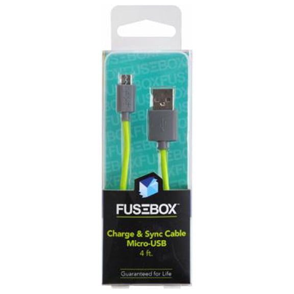 Fusebox 131 1704 FB2 Micro USB Charging Cable, 4-Ft. - Quantity 6
