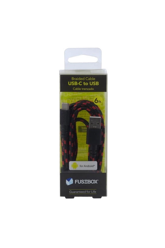 E Filliate 257692 6 ft. USB-C Braided Cable