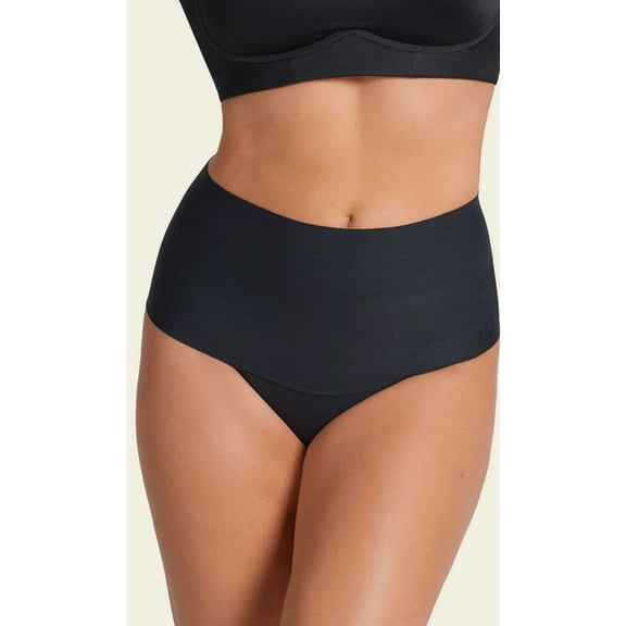 Fused Contour Thong High-Tech High-Waisted Sculpting Thong