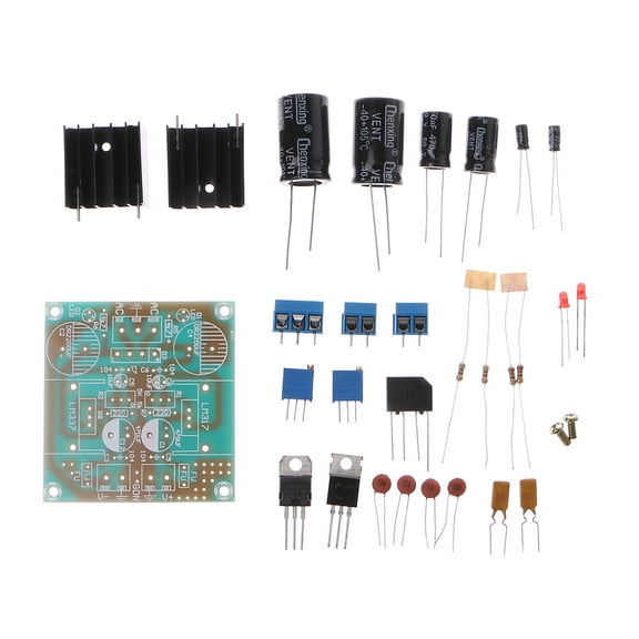 Fused LM317+LM337 Postive Negative Dual Card Power Adapter Electronic Parts DIY