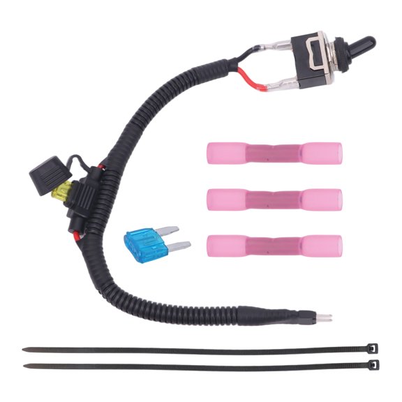 Fuses Bypass Switches Harness for Flat-Towed Vehicles, Remote Shutoff for 5-20 A Devices During Repeated Tow Preparation