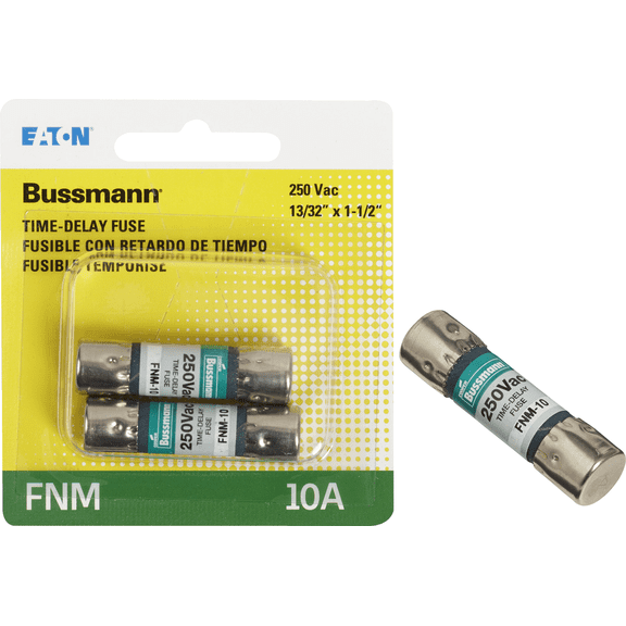 Fusetron FNM Cartridge Fuse - Single Pack  Standard US Plumbing Rough-In, Drop-In Replacement