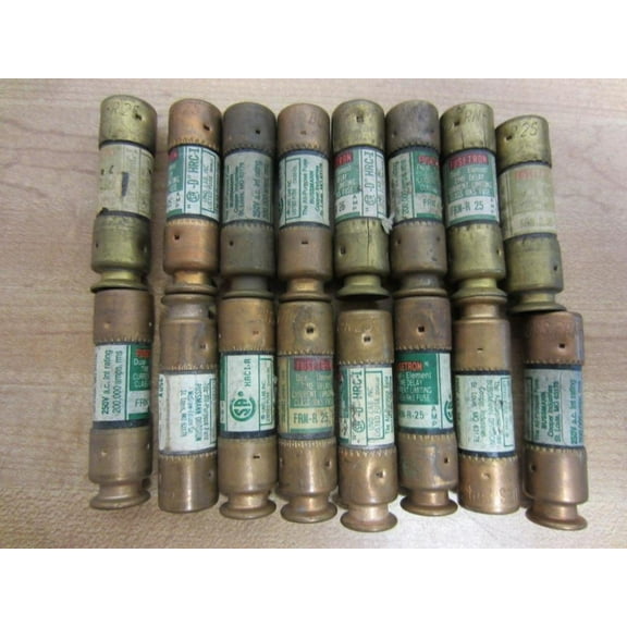 Fusetron Cartridge Fuse FRN-R-25 - 25 Amps - Pack of 16