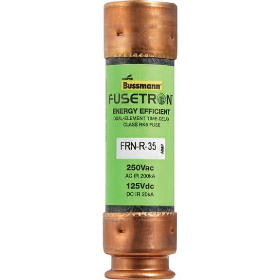 Fusetron FRN-R-35 Fuse - Time Delay, 35 Amp - Pack of 4  Residential Use, Standard Application