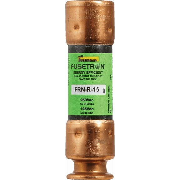 Fusetron FRN-R Cartridge Fuse - Pack of 12 Standard US Plumbing Rough-In, Drop-In Replacement