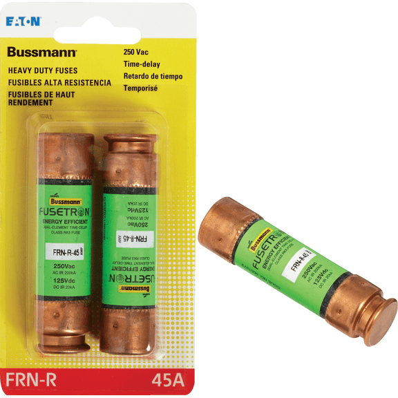 Fusetron FRN-R Cartridge Fuse - Pack of 4  Standard US Plumbing Rough-In, Drop-In Replacement