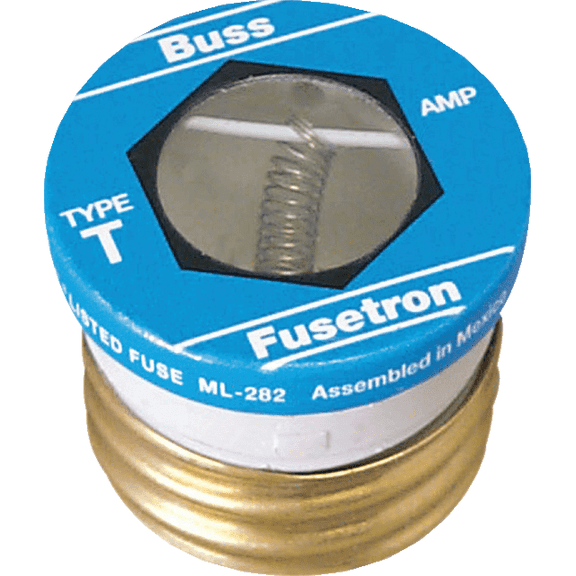 Fusetron T Plug Fuse - Pack of 12 Residential Use, Standard Application