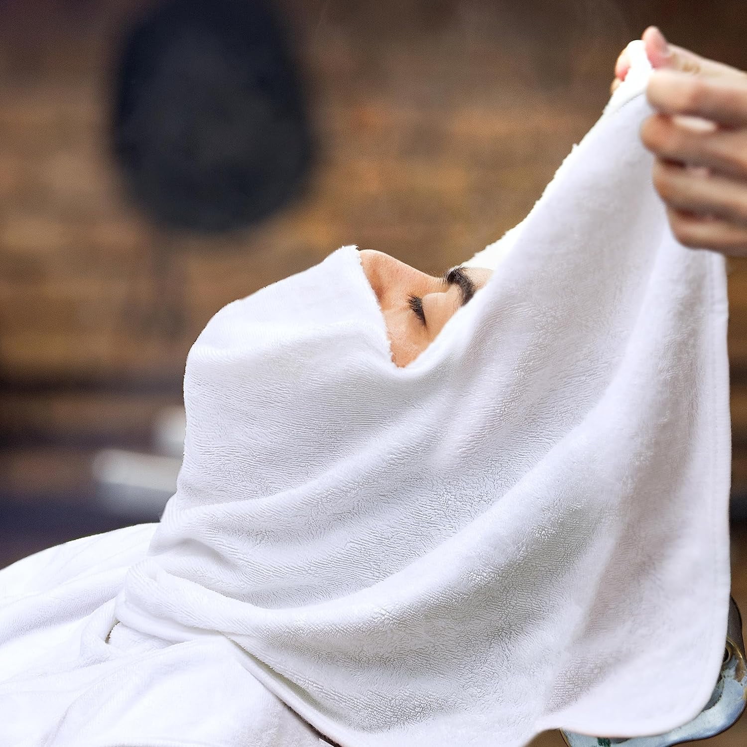 Fushay Premium Microfiber Towels - 5 Pack Ideal for Estheticians, Barbers, Salons Extra Thick, High Absorbency