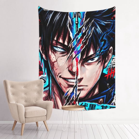 Fushiguro Toji Anime Tapestry Indian Wall Hanging Tapestries Room Decor For Bedroom Living Room Dorm