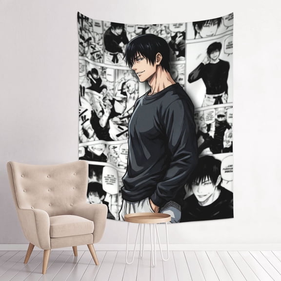 Fushiguro Toji Anime Tapestry Indian Wall Hanging Tapestries Room Decor For Bedroom Living Room Dorm