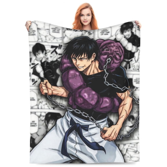 Fushiguro Toji Fleece Blanket Throw Soft Cozy Plush Blanket For Couch Sofa Bed