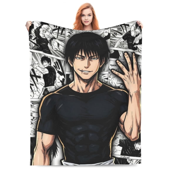 Fushiguro Toji Fleece Blanket Throw Soft Cozy Plush Blanket For Couch Sofa Bed