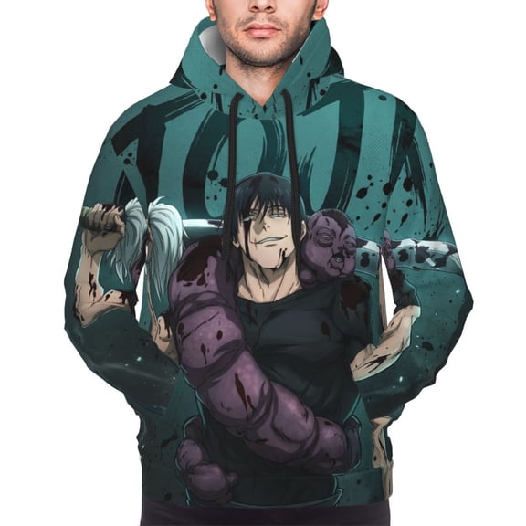 Fushiguro Toji Hoodies For Men Hoodie Pullover Long Sleeve Hooded Sweatshirt With Pockets