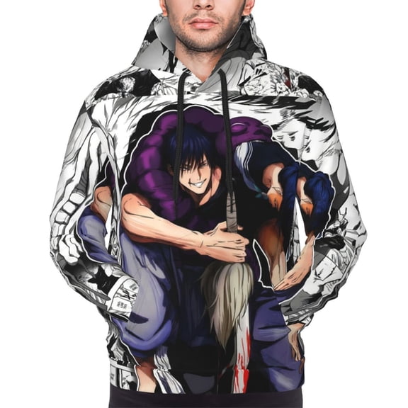 Fushiguro Toji Hoodies For Men Hoodie Pullover Long Sleeve Hooded Sweatshirt With Pockets