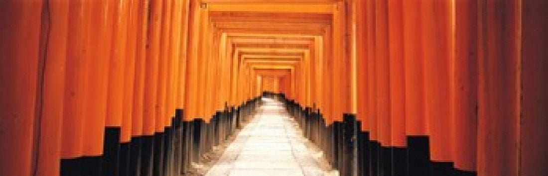 Fushima-Inari Kyoto Japan Canvas Art - Panoramic Images (18 x 6)