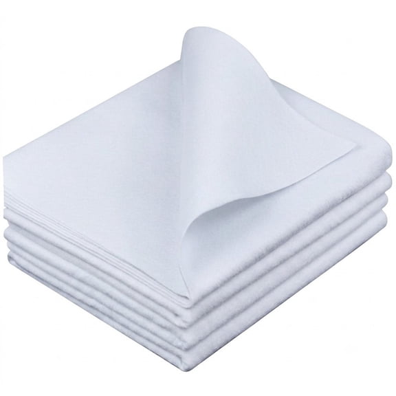 Fusible Fleece Interfacing, Medium Weight Iron-On Batting for Quilting, 39" x 1 Yard One-Sided Adhesive, Soft Loft for Tote Bags, Home Decor, Crafts, Machine Washable, White