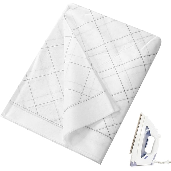 Fusible Grid Interfacing 2.5 Inch Medium Weight Iron on 2 1/2 Inch Grid Fusible Fleece Interfacing White One Sided for Quilting DIY Crafts Sewing Shaping Tailoring, 45 Inches x 4 Yards