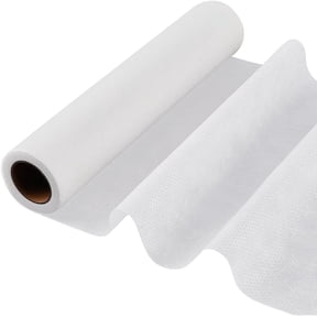 Fusible Iron on No Show Mesh Machine Embroidery Stabilizer Backing 12in x 10Yd Lightweight Fusible Cut Away Stabilizer White Nylon Interlining Embroidery for Machine Embroidery Hand Sewing