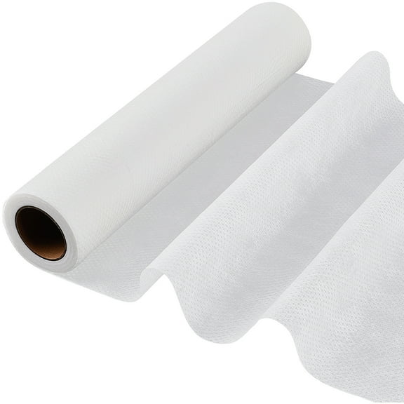 Fusible Iron on No Show Mesh Machine Embroidery Stabilizer Backing 12in x 10Yd Lightweight Cut Away Stabilizer White Nylon Interlining Embroidery