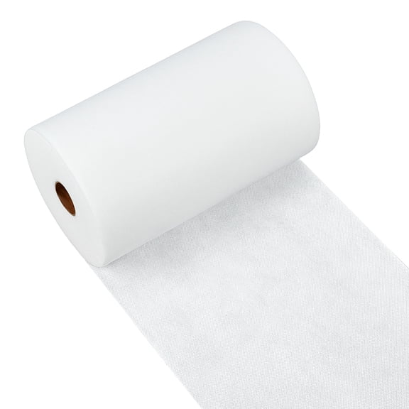 Fusible Tear Away Stabilizer Non-Woven Interlining Embroidery Fabric White 254x0.3mm