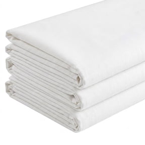 Fusible Woven Interfacing, Medium Weight Iron-On Stabilizer for Sewing, Cotton Fabric Backing for Collars and Cuffs, Shape-Flex Adhesive for Dressmaking, Cut-to-Order Yardage for DIY Projects, White
